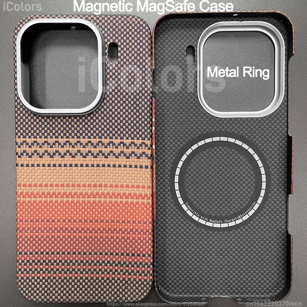 Magnetic Aramid Fiber Case for  OPPO Find X9 Pro/X9 Ultra Slim Minimalist Carbon Fiber Textures-Less Touch Feeling Sturdy