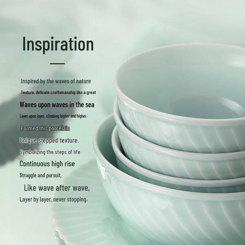 Aoweiluowei Fuqi Jingdezhen Celadon Dinnerware Set