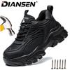 Breathable Safety Shoes Anti-Puncture Anti-Drop Work Sneakers Steel Toe Boots For Men Slip Resistant Work Shoes For Protective