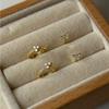 Elegant Shiny Zirconia Stud Earrings for Women - Stylish, Simple, Temperamental, and Trendy Ear Jewelry