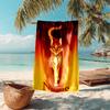 Personalized customized proof beach towel with Warriors Cats pattern - soft, absorbent,quick-drying,perfect swimming,camping&bathing