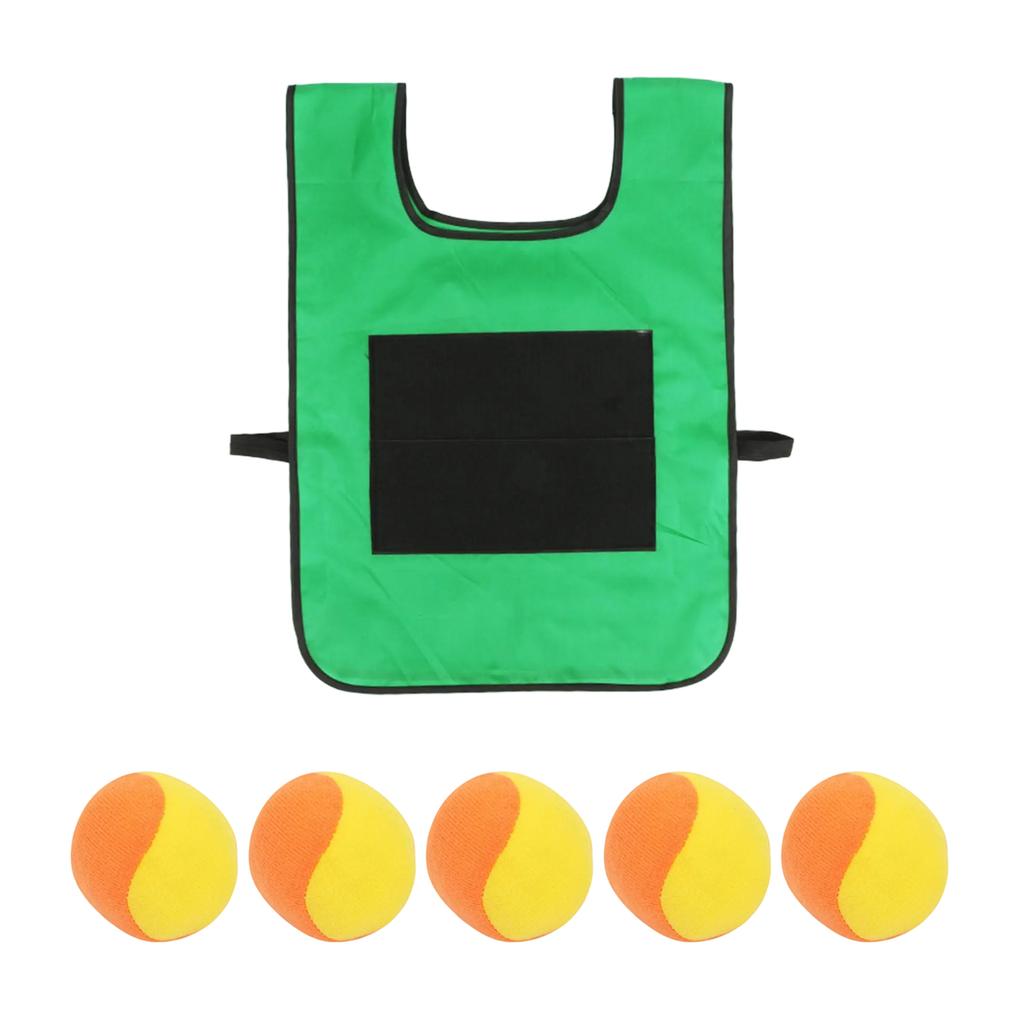 Interactive Outdoor Sticky Ball Vest Set for Kids and Families Adjustable Design for All Ages