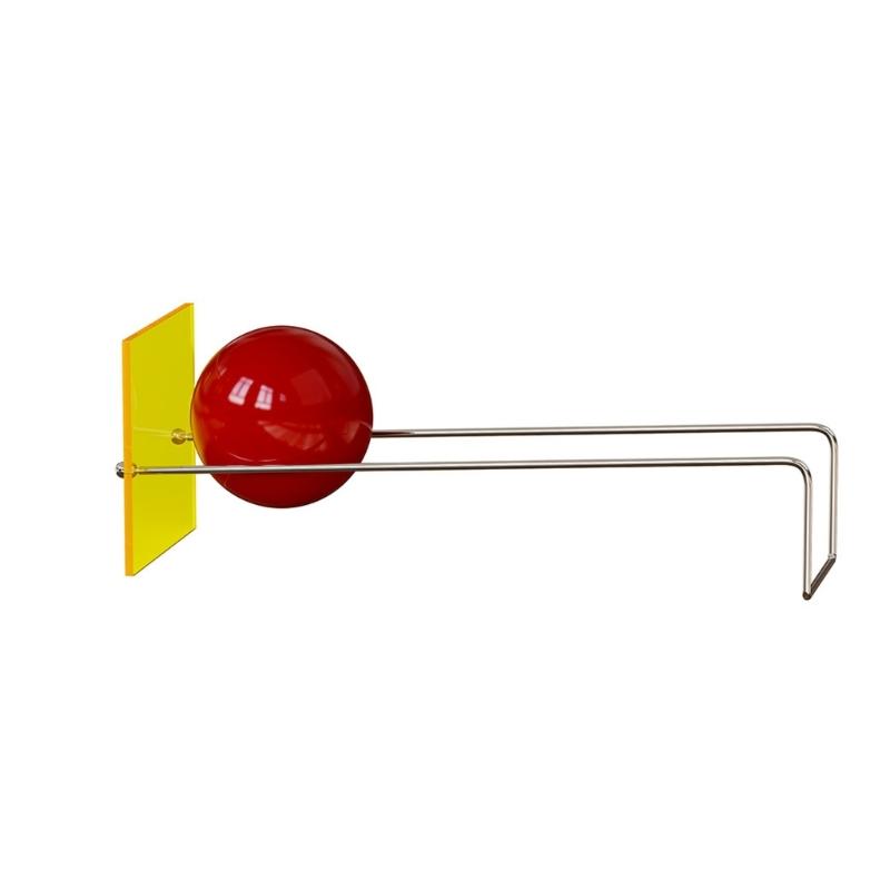 Fermalibro Decorativo in Metallo con Pannello Acrilico e Sfera Decorativa, Singoli Fermalibri da Scrivania per l'Organizzazione della Tavola da Studio