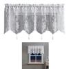 Short Curtains Thread Weaving Window Curtain Enhancing Decoration for Homes or Cafes Decoration Lace Drape
