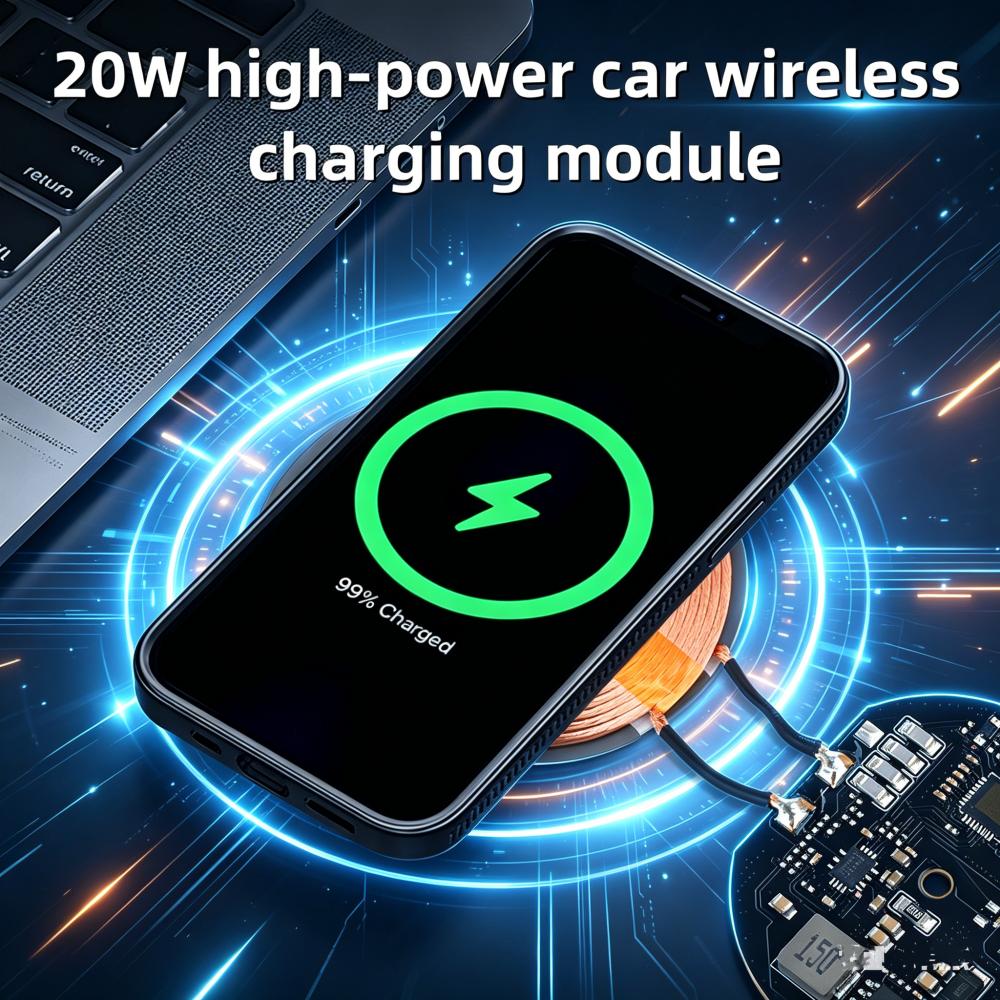 Moduł Nadajnika Płytka Drukowana Cewki 1W/11W/11W Typ-C 1V/9V/11V/11V/QC/PD Moduł Szybkiej Ładowarki Bezprzewodowej DIY PCBA