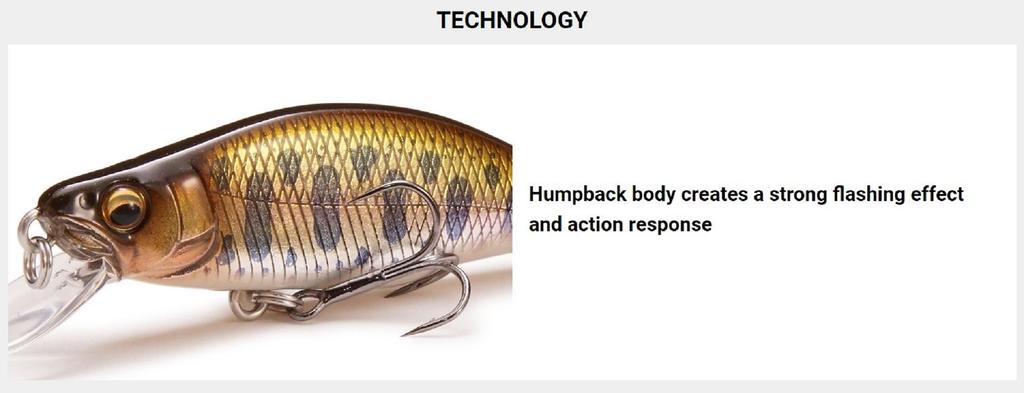 Megabass GH 46 Humpback FS Sinking Lure AL Sabi Yamame (4178)