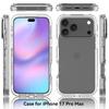 For iPhone 17 Pro Case TPU PC 2 in 1 Dropproof Clear Phone Cover