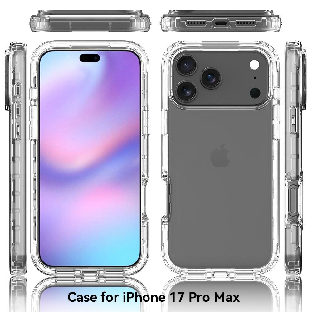 For iPhone 17 Pro Case TPU PC 2 in 1 Dropproof Clear Phone Cover