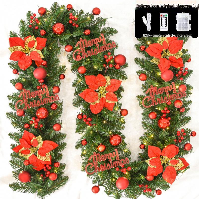 2.7m Christmas Garland for Decoration - Tree, Wreath, Wall, Door Hanging, Hotel, Shopping Mall Display