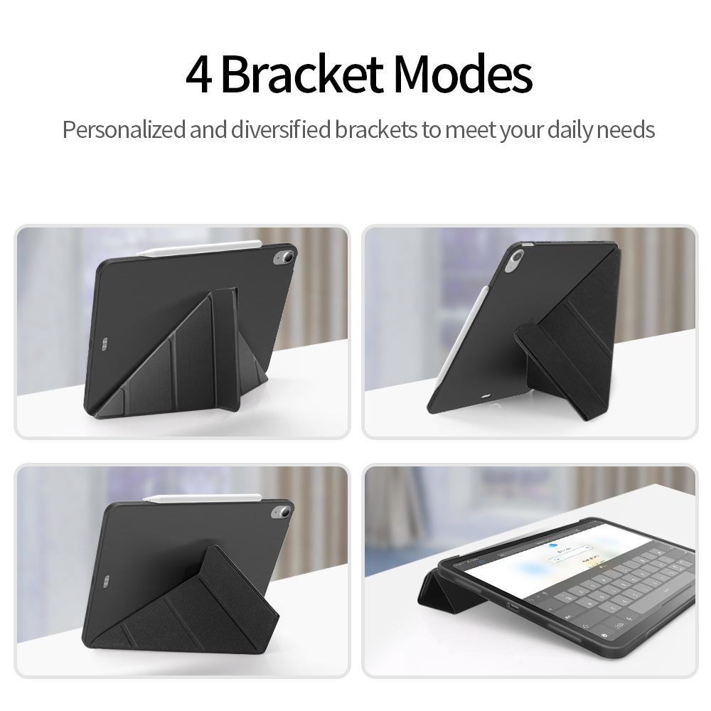 For iPad A16 Case 11th 11inch Y-Folded&Trifold Stand TPU Soft Back Tablet Cases For iPad 10th Generation 10.9'' Cover