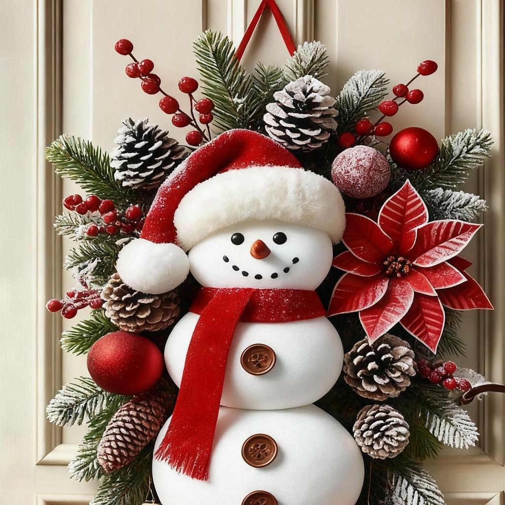 Christmas Door Decor Snowman Cute Home Decor Christmas Door Banner Large Ornaments For Outdoor Wall Bedroom Living Room Patio