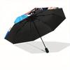 1pc Automotive Umbrella with Demon Slayer Design - Portable Folding Design, 8-Bone Iron Frame, Outdoor, Ideal Gift for Fans, Travelers, Daily Use