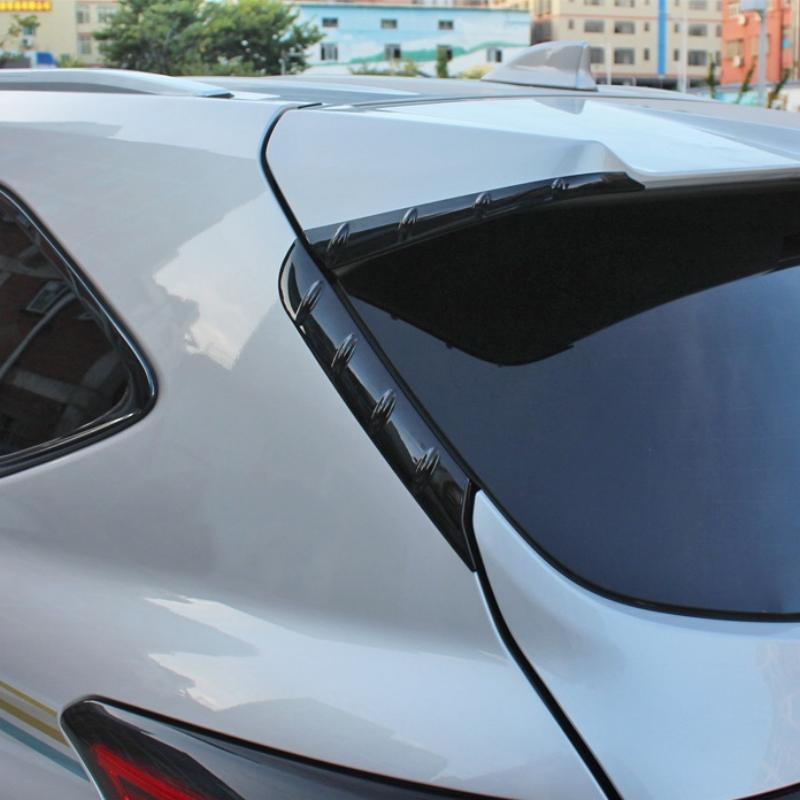 For Toyota Highlander XU70 Kluger 2020 2021 2022 2023 Hybrid Car Rear Roof Trunk Spoiler Wing Tail Air Deflector Sequins Strips