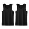 2Pcs Men Vest Round Neck Sleeveless Solid Color Muscle Tank Tops Gym Bodybuilding Running Sportwear Summer Clothing