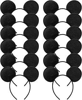 Lovely Ears Kids Mickey Headbands Hair Party Sequin Birthday Accessories Minnie Hairbands Bows Girls Headband