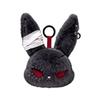 Dark Style Rabbit Plush Keychain Cute Rabbit Toy Stylish Keyrings Pendant Accessory For Bag Keys And Home Decors