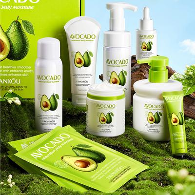 Avocado Vaseline Anti-Falten- und Anti-Aging-Set Feuchtigkeitsspendendes und nährendes Gesichtsreinigungs- und Aufhellungsset