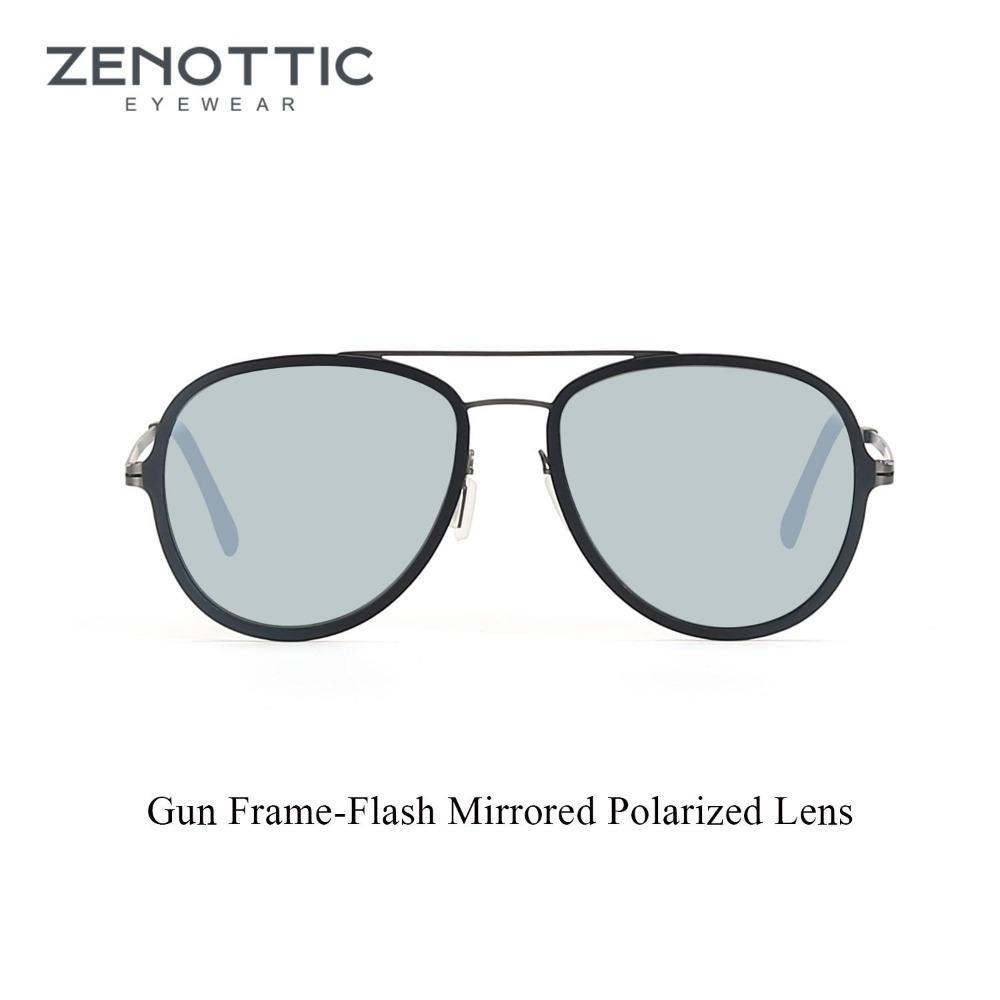 

ZENOTTIC Классические поляризованные солнцезащитные очки для мужчин и женщин, легкая металлическая оправа с двойной переносицей, защита UV400 ZENOTTIC Polarized