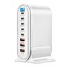 600W Desktop Charging Station with LED Display PD140W 8 Port Charging Station for Laptop Phone Tablet Device