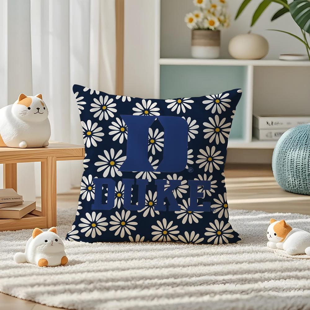 

DDuke University Pillow Case Silky Elegant Comfort Sofa Bed Invisible Zipper 30X30cm