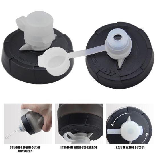 2Pcs Mud Caps Food Grade BPA Free Heat-Resistant Good Sealing Dustproof Silicone Water Bottle Mud Caps