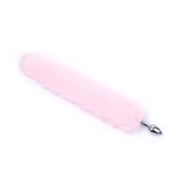 Multicolor Artificial Fox Tail Metal Butt Plug Adult Sex Sex Toy Sex Product Small Size