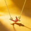 Elegant Fish Necklace Alloy Clavicle Chain Adjustable Length Neckchain For Women Fashion Jewelry Gift