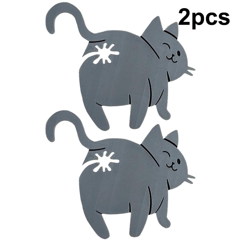 2Pcs 3D Cat Butt Bread Bag Clip Snack Bag Sealing Clip Novelty Kitchen Gadget Food Storage Bag Clip For Cat Lovers