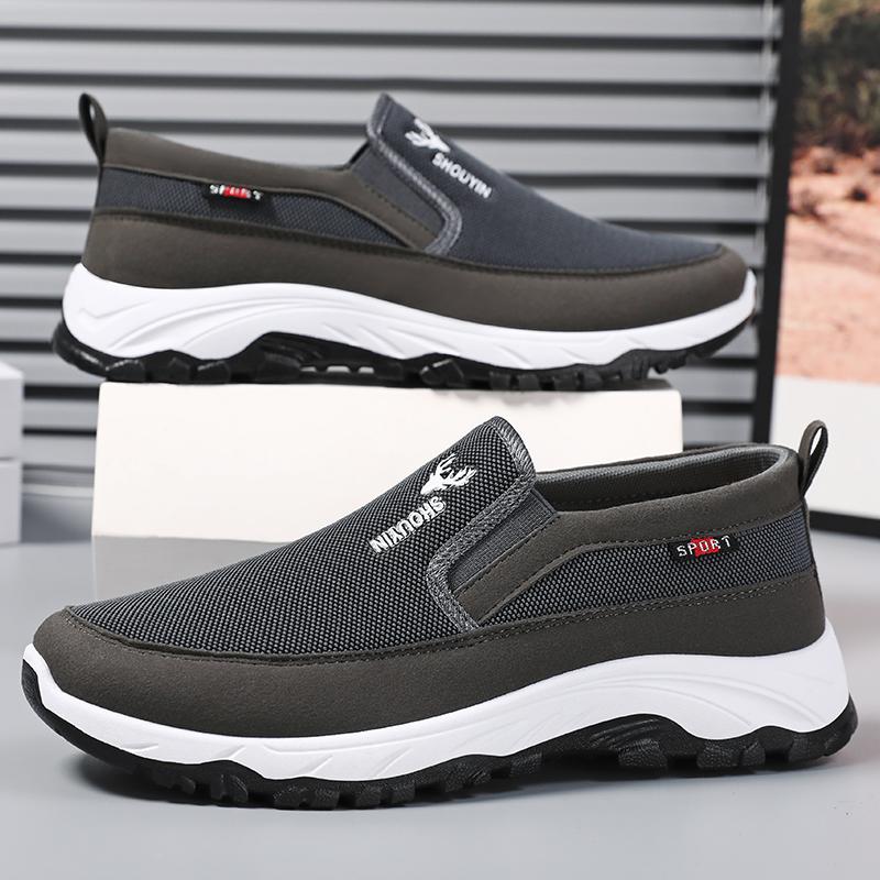 Men Summer Casual Outdoor Sports Shoes Breathable Comfortable NonSlip Casual Orthopedic Travel Plimsolls Non Slip Activity Hiking Walking