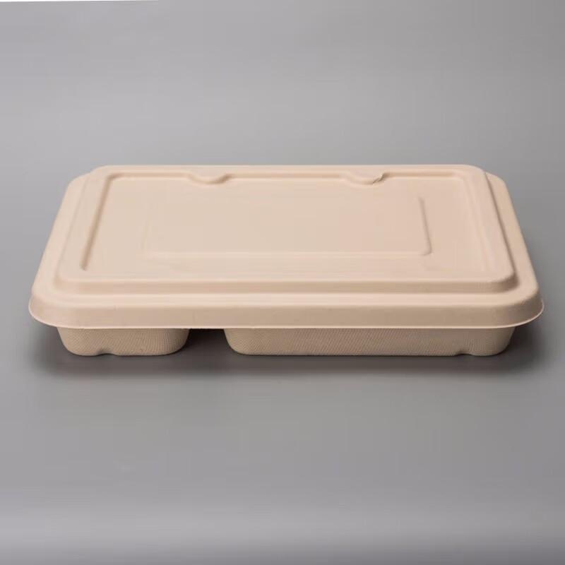 Eco-Friendly 4-Compartment Take-Out Containers