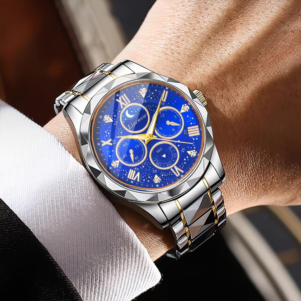Fashion Men Clock Sports Man Wristwatch Stainless Steel Men's Quartz Watches
