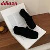 Fashion Soft Female Casual Footwear Flats With Shoes For Women Loafers Fashion Shallow Square Toe Ladies Flats Slip On Shoes