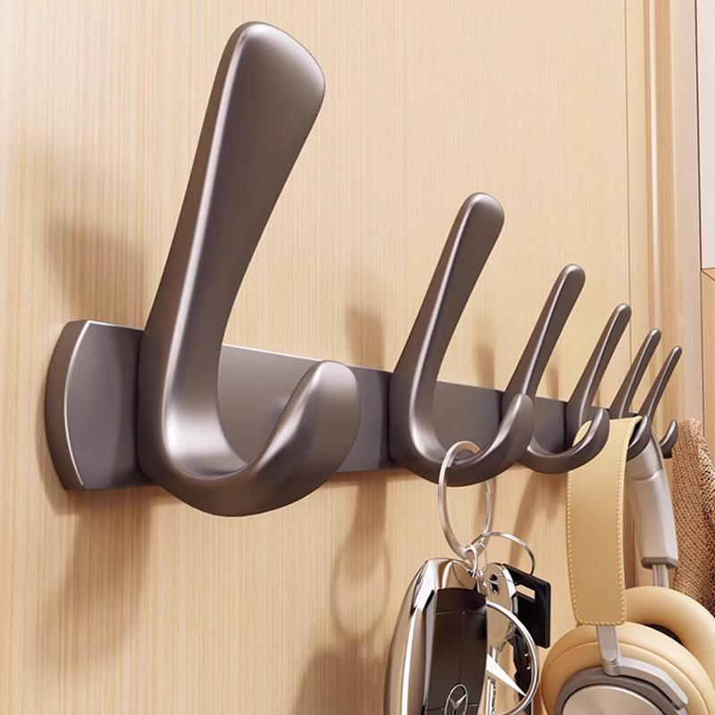 No-Drill Wall & Door Clothes Hook/Rack for Entryway