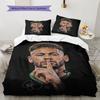 Σετ Κλινοσκεπασμάτων με Σχέδιο Neymar, Σετ Παπλώματος Κάλυμμα Παπλώματος Μαξιλαροθήκη Οικιακό Δώρο Γενεθλίων(1 * παπλωματοθήκη + 2 * μαξιλαροθήκη, χωρίς πυρήνα)