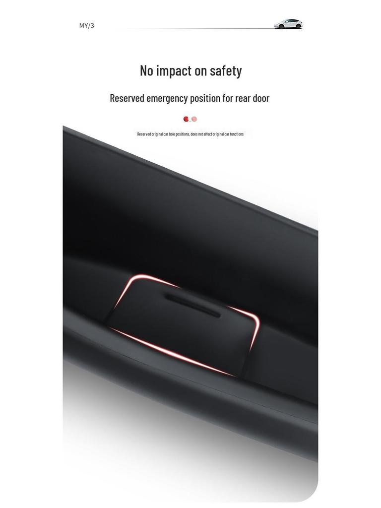 Tesla Model 3 Silicone Door Storage Box TPE Accessories