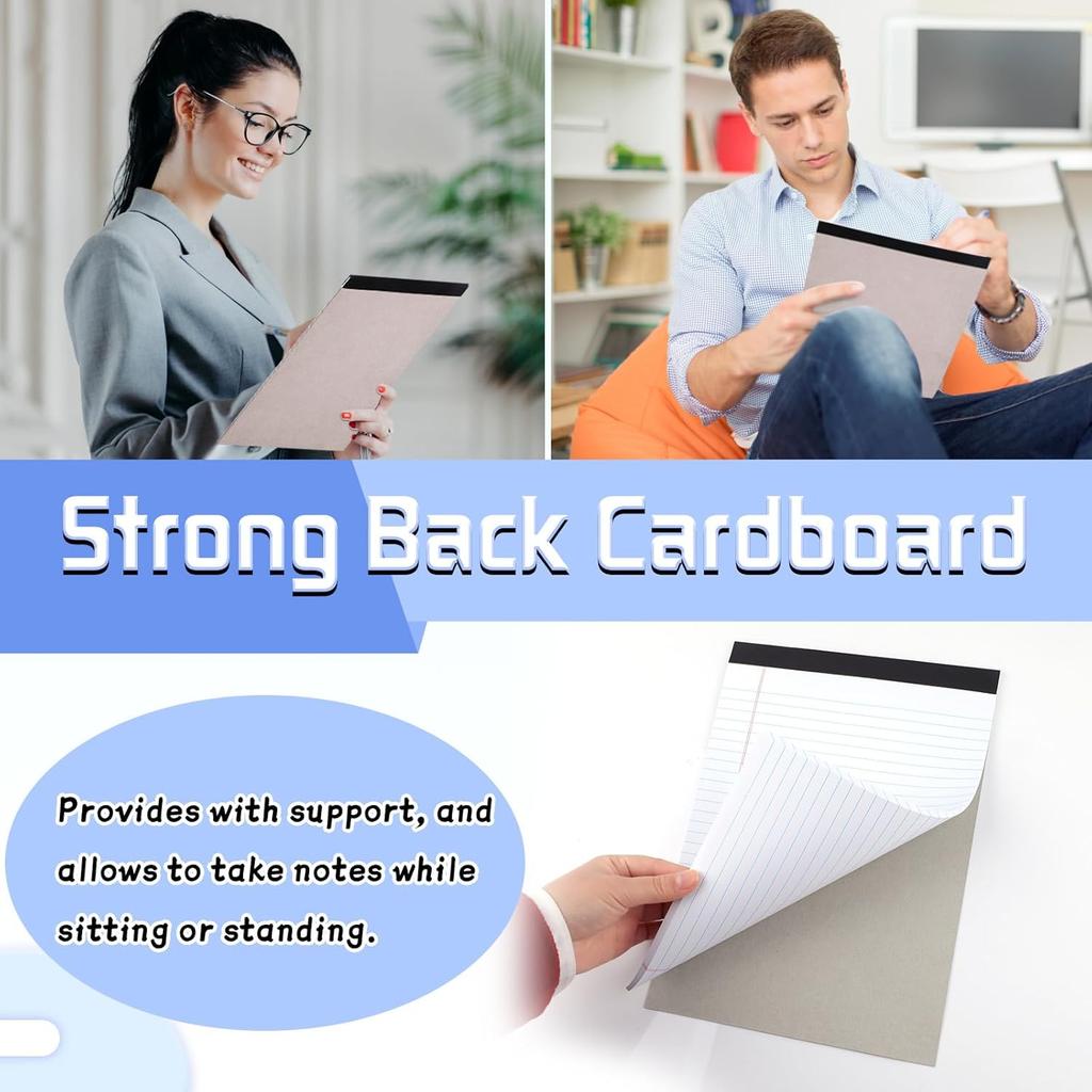 3 Pack Legal Pads Refills Note Pads, Writing Pads 8.5 x 11 Inches, Memo Pads Lined Writing Note Pads, Letter Size Legal Pad Wide Ruled Lined Pads