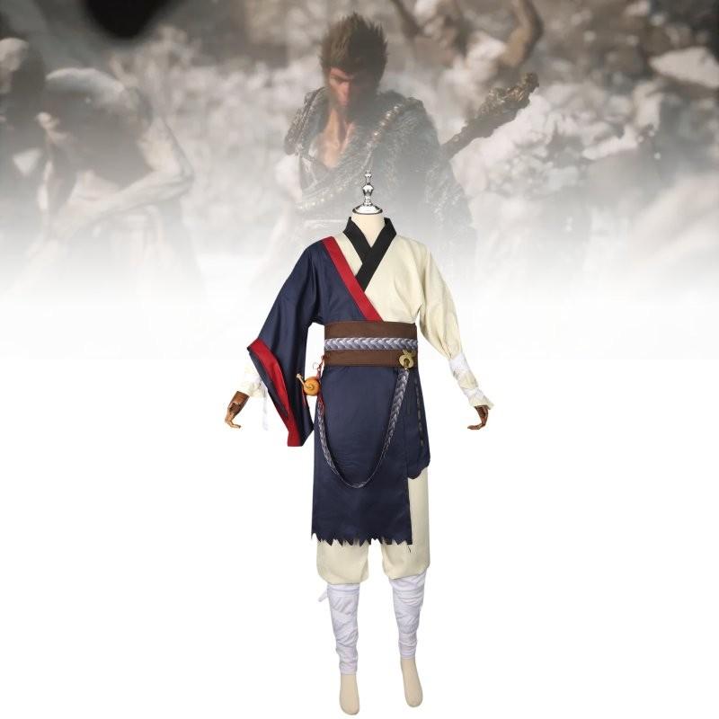 Comfortable Retro Style Black Myth Sun Wukong Cosplay Outfit For Gamers And Fans