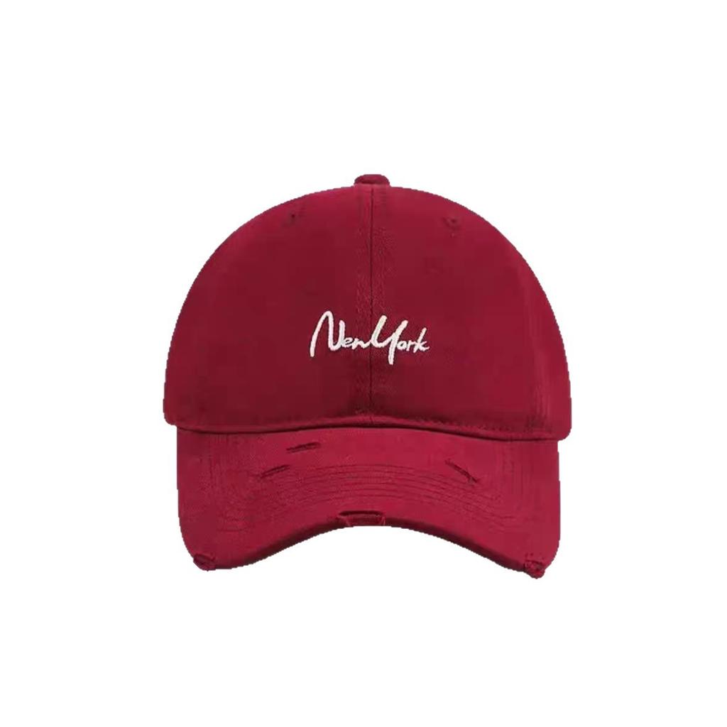 Women's cap with small holes that makes the face look smaller2026New wide-brimmed baseball cap that covers cheekbones, has a deep crown, and is