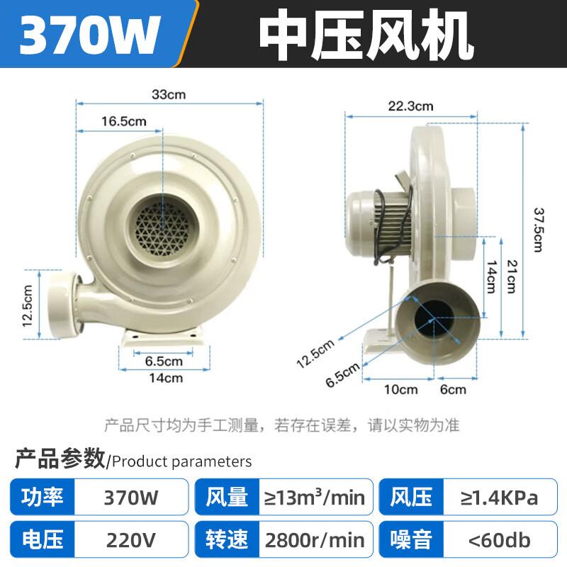 Yipan Medium Pressure Centrifugal Blower Fan CN plug (adapter included)