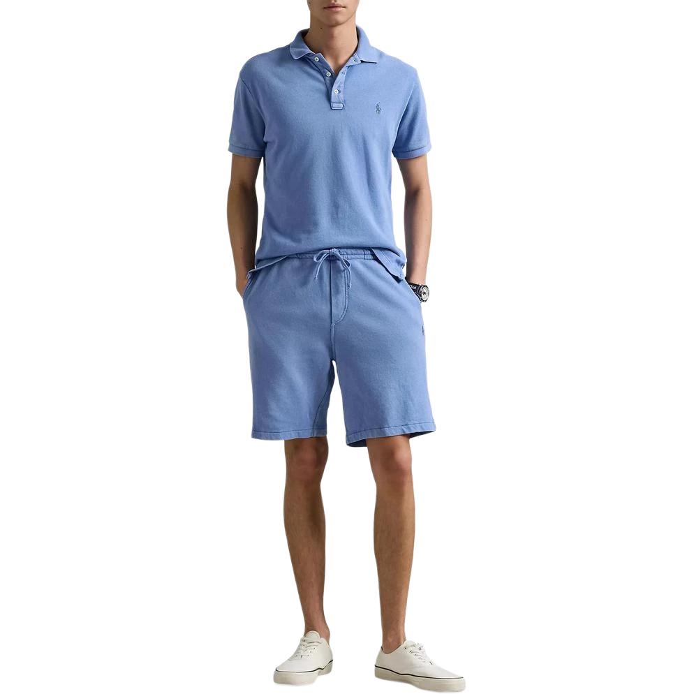 Polo Ralph Lauren SS22 Solid Color Cotton Lace-Up Casual Shorts Men shorts Blue 710704271012HARBOR