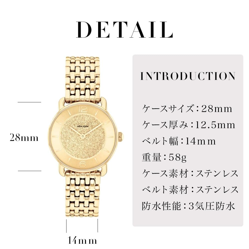 Watch ELLIOT Gold Dial Stainless Steel Bracelet 14504370 [Coach][Authorized Import] Women's