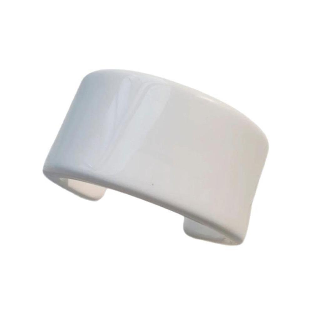 Wide Half Cuff Bracelet Simple Color Open Mouth Bangle Casual Elegant Wristband  Daily Casual