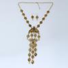 Vintage Coin Tassel Necklace Set With Alloy Gold Silver Finish For Fashion Enthusiasts