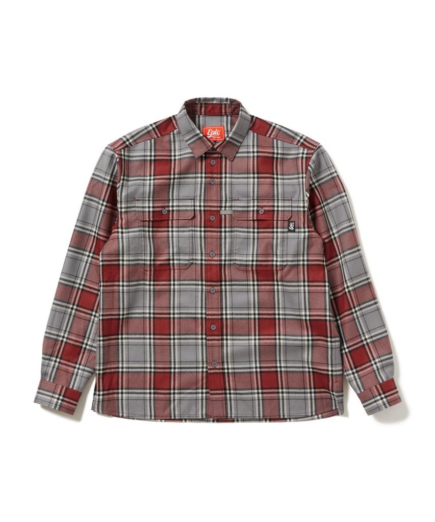 Snow Peak Tasman Merino Wool Shirt Tops Shirt Long Sleeve RED CH L EP-SH-26SU003 Men's Women's