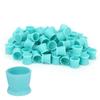 300pcs Tattoo Ink Pigment Cup Disposable Silicone Eyebrow Lip Eyes Tattoo Pigment CupBlue