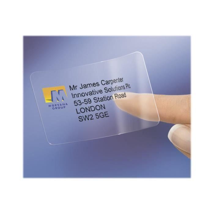 Avery Clair 63.5 x 38.1 mm 525 étiquette(s) (25 feuille(s) x 21) étiquettes adresses