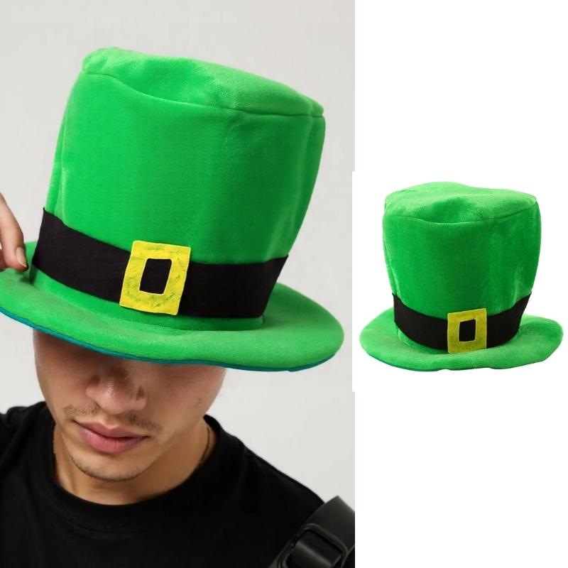 Irish polyester hat, suitable for family holiday parties, durable and breathable fabric