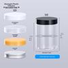 100ml Wide Mouth PET Plastic Travel Bottle & 250ml Transparent Cream Jar with Inner Cover