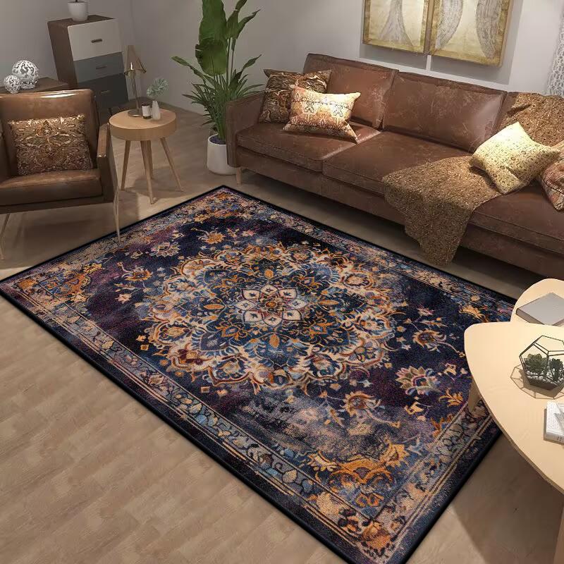 Bohemia Living Room Rugs Decoration Bedroom Deluxe Anti Slip Floor Mat Large Area Carpet Lounge Rug Persian Carpet Washable