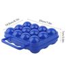 2PCS With Handle Egg Tray 12-Slot Eggs Container Household Storage Eggs Holder  Kitchen Use